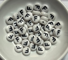 Acrylic Plastic Letter Beads 7mm