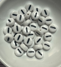 Acrylic Plastic Letter Beads 7mm