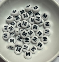 Acrylic Plastic Letter Beads 7mm