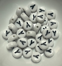 Acrylic Plastic Letter Beads 7mm