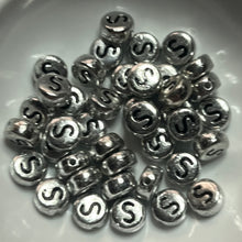 Acrylic Plastic Letter Beads 7mm