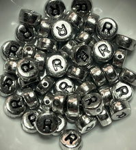 Acrylic Plastic Letter Beads 7mm