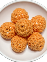 16mm Crocheted Covered Wooden Beads